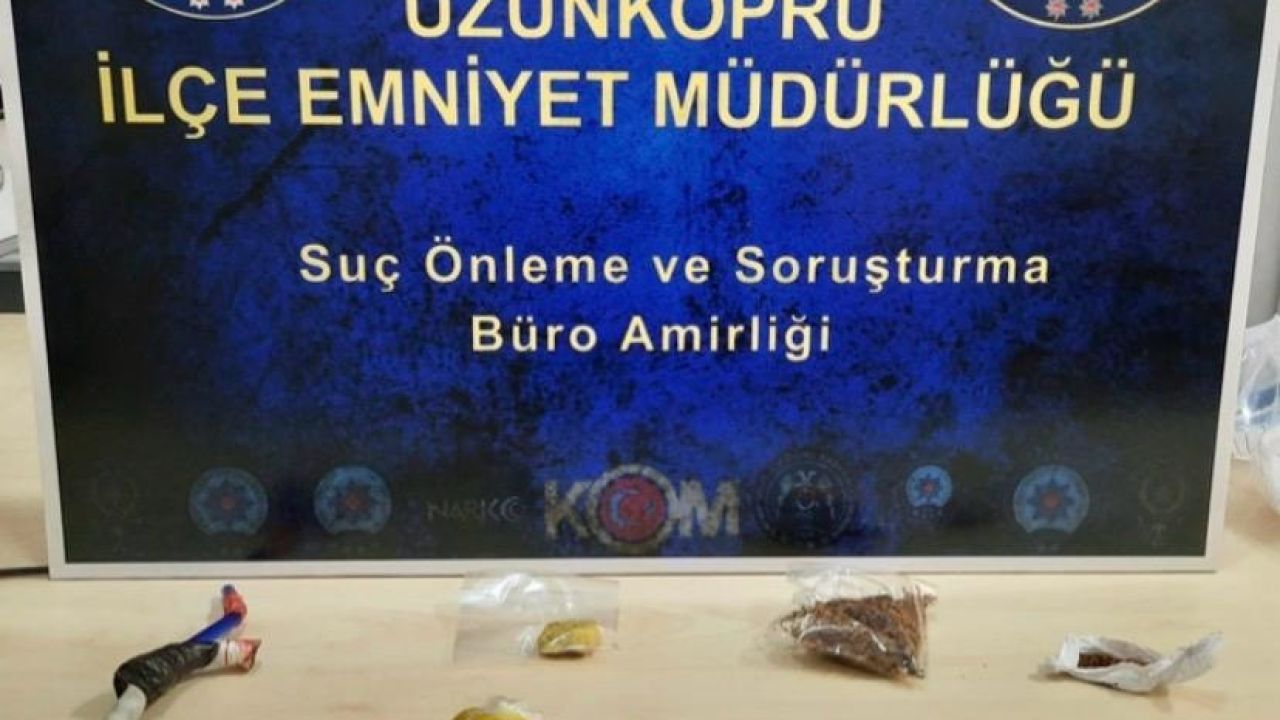 Edirne’de evinde uyuşturucu bulunan şüpheliye tutuklama