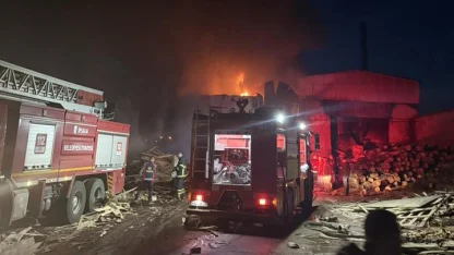 Edirne’de kereste fabrikasında yangın