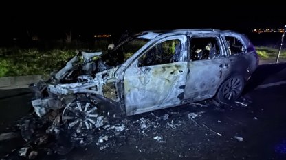 Edirne’de seyir halindeki otomobil yandı