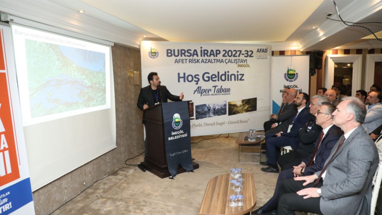İnegöl’de Afet Risk Azaltma Çalıştayı gerçekleştirildi
