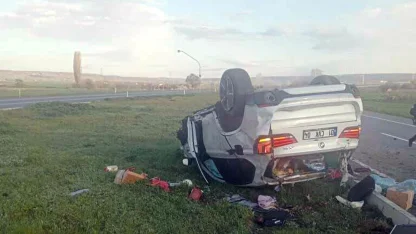 Kırklareli'de iki otomobil çarpıştı; 1 ölü, 4 yaralı