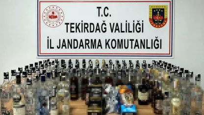 Malkara'da sahte içki ele geçirildi; 4 gözaltı