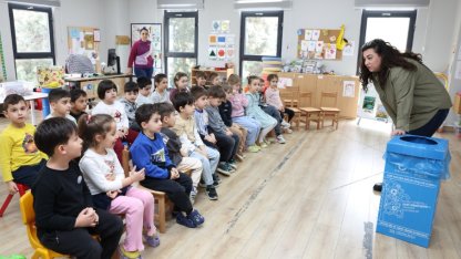 Nilüfer’de çocuklara geri dönüşüm eğitimi