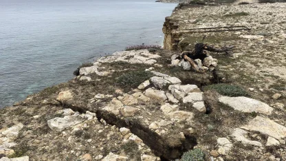 Polente Burnu'nda çökmeler meydana geldi