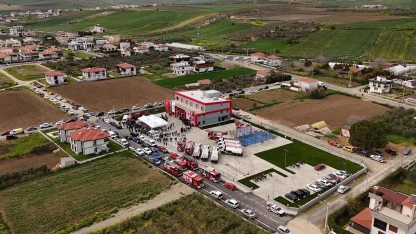 Şarköy'e kurulan modern itfaiye istasyonu törenle açıldı