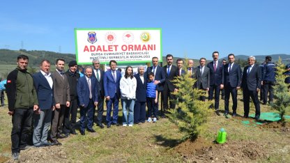 Şehit İnfaz ve Koruma Memuru Cengiz Yiğit anısına hatıra ormanı oluşturuldu