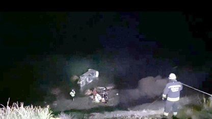 Tekirdağ'da deniz kenarına düşen otomobilde 3 kişi yaralandı