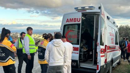 Çanakkale’de otomobil, uçurumdan dereye yuvarlandı: 1 yaralı
