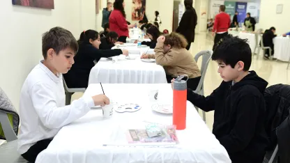 Kestel’de çocuklar ekranı bırakıp sanata yöneliyor