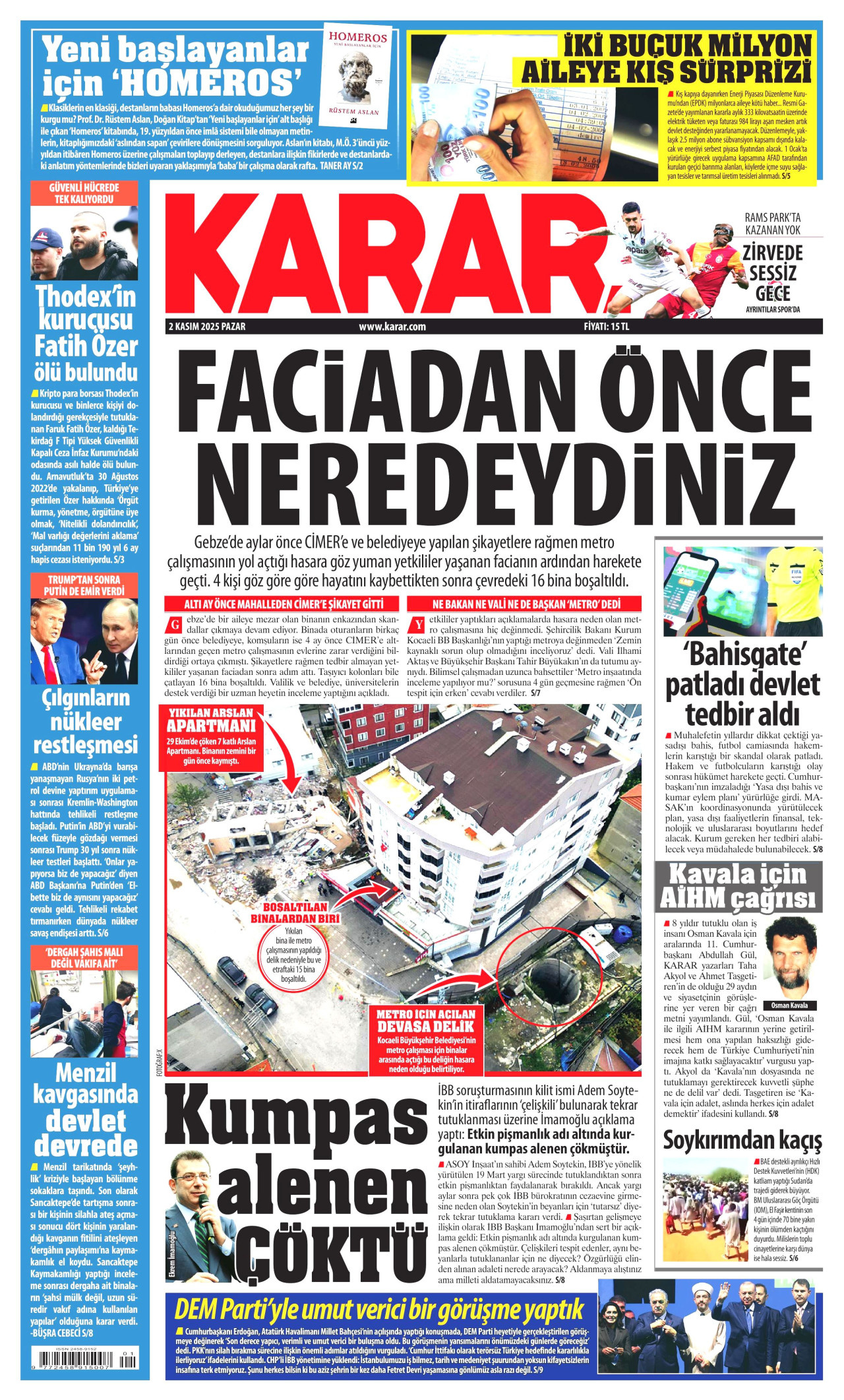 KARAR Gazete Manşeti