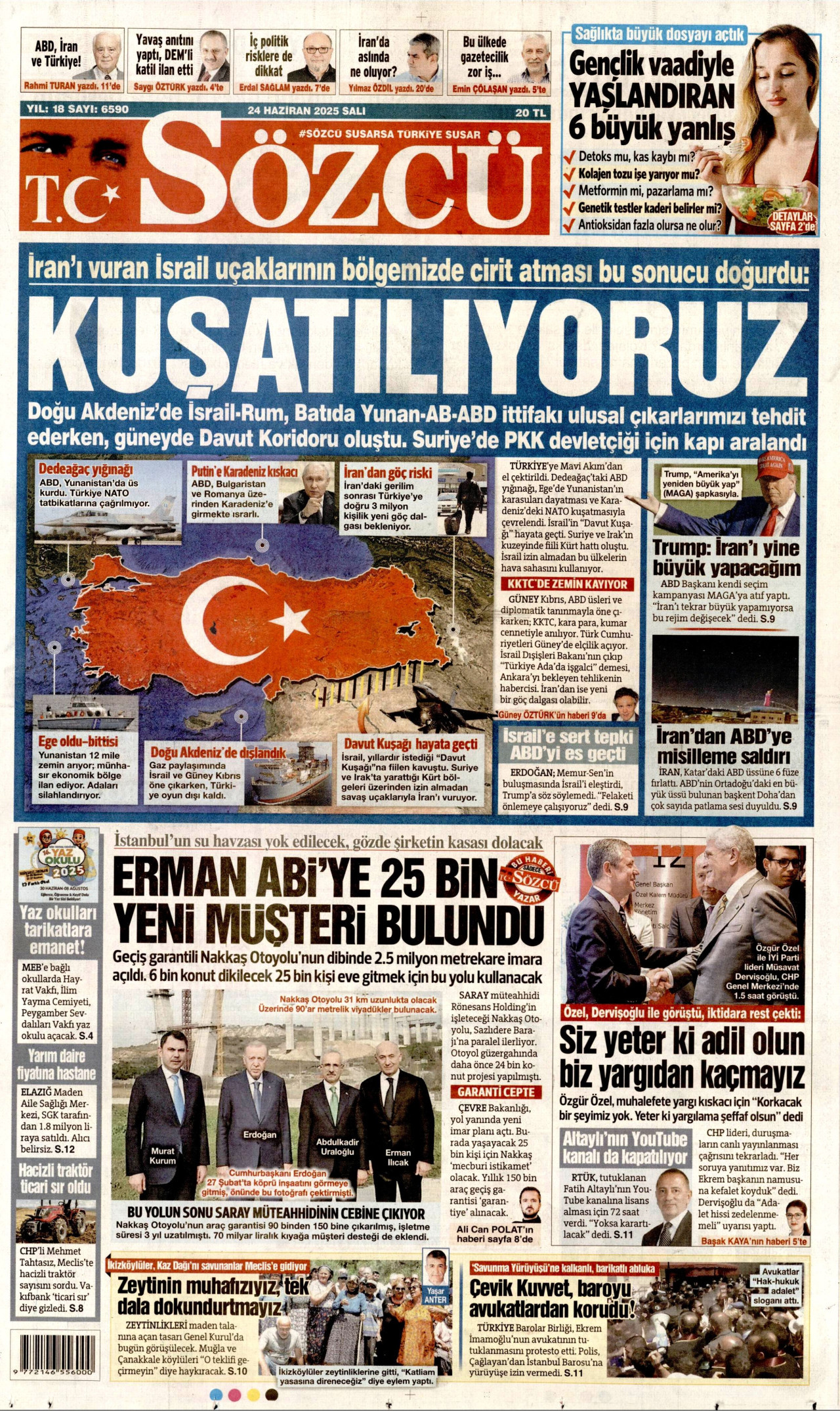 SÖZCÜ Gazete Manşeti