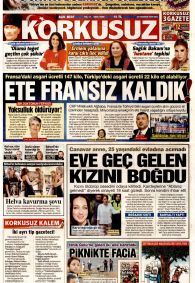 KORKUSUZ Gazete Manşeti
