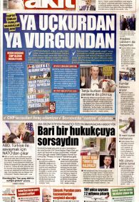 Yeni Akit Gazetesi Gazete Manşeti