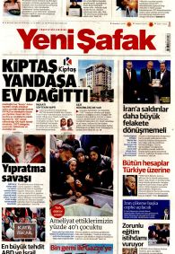 YENİ ŞAFAK Gazete Manşeti