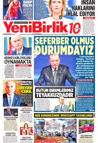 YENİBİRLİK Gazete Manşeti